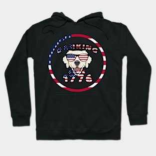 Labrador Barking Since 1776 Indepen Hoodie